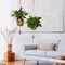2 Packs Jute Crochet Long Plant Hanger for 3 Inch to 12 Inch Pots, Macrame Plant Holder Rope with 2 S Shaped Hooks for Halloween Home Decor(Brown)